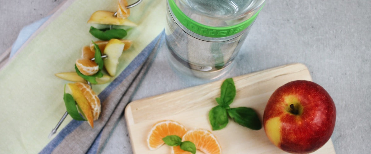Clementinen-Apfel-Basilikum-Wasser Rezept