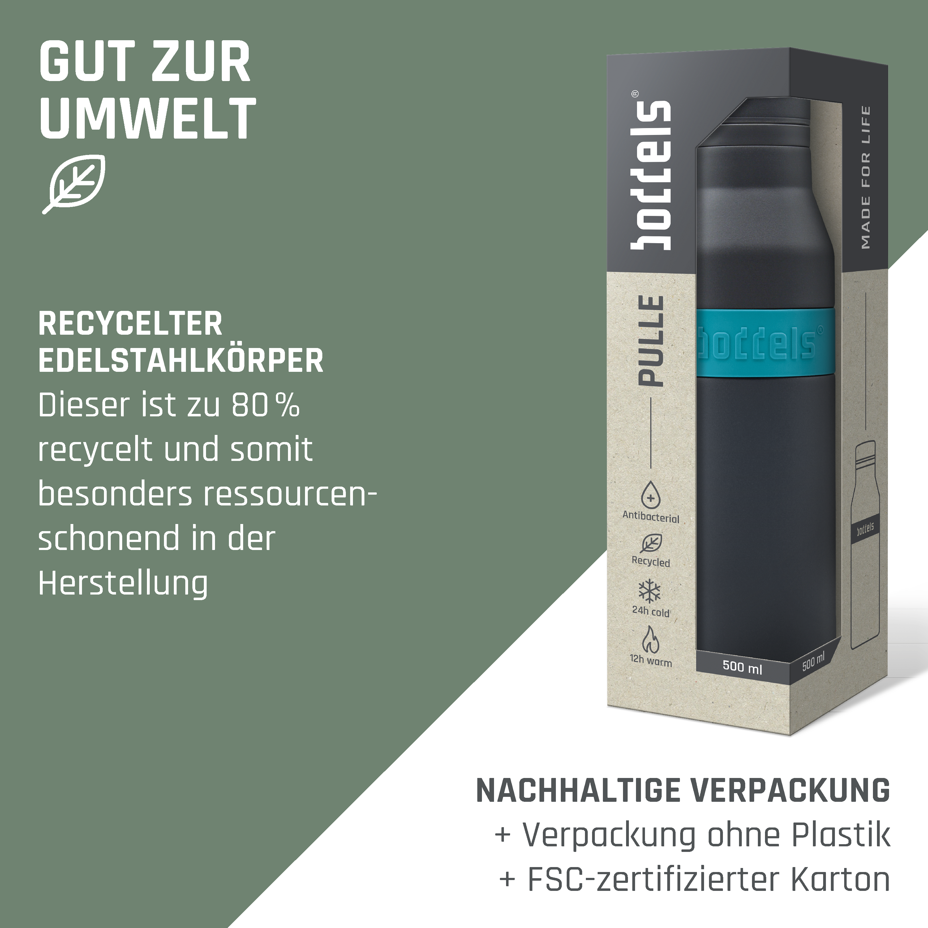 Trinkflasche PULLE 500ml