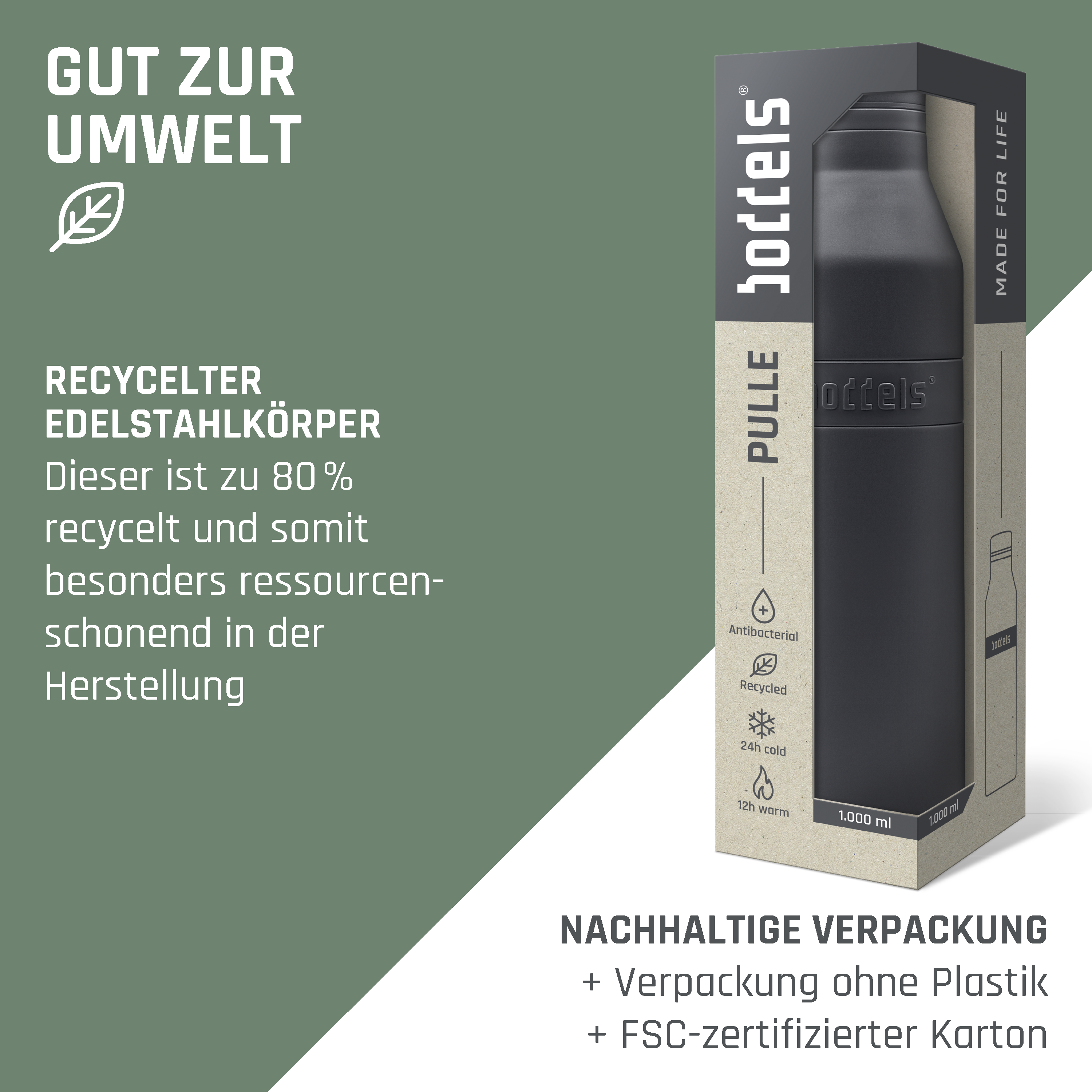 Trinkflasche PULLE 1000ml