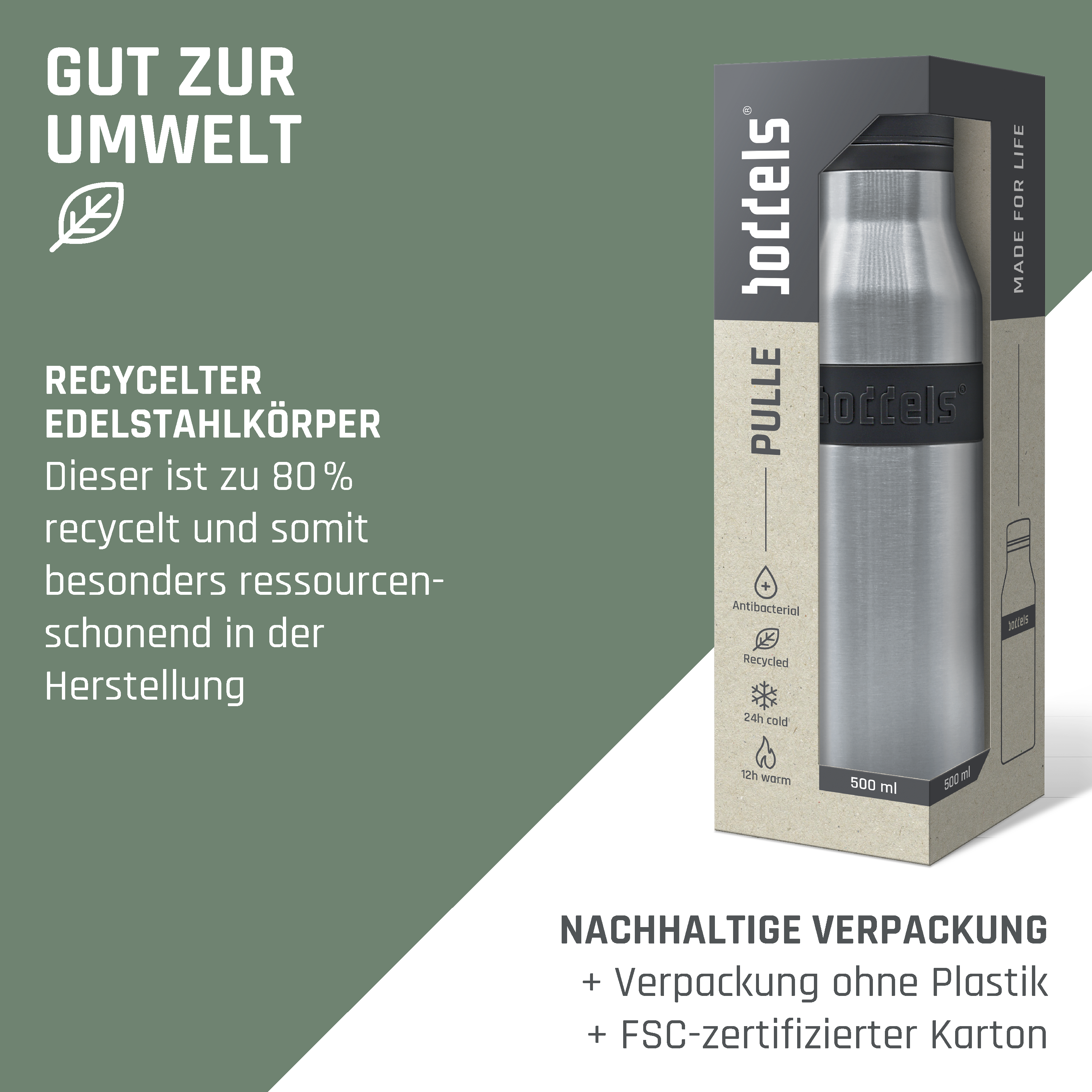 Trinkflasche PULLE 500ml
