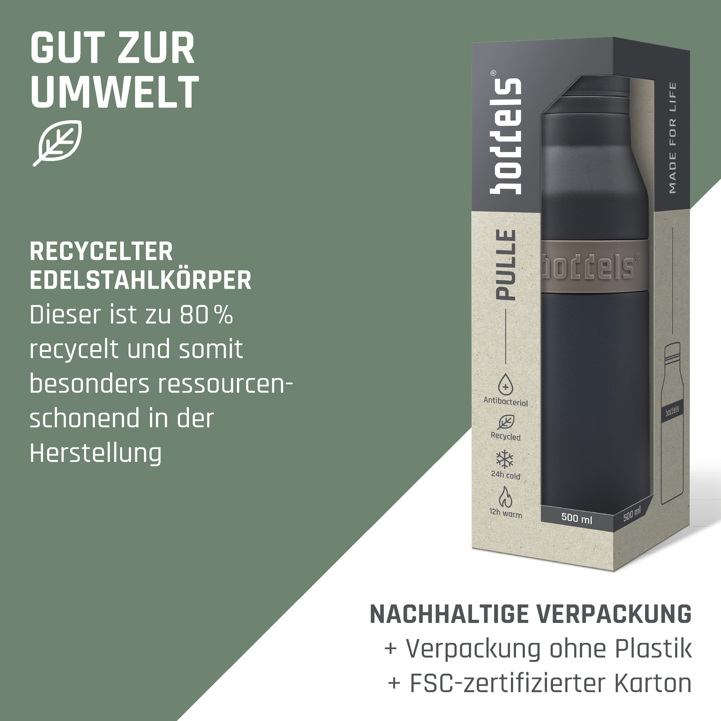 Trinkflasche PULLE 500ml