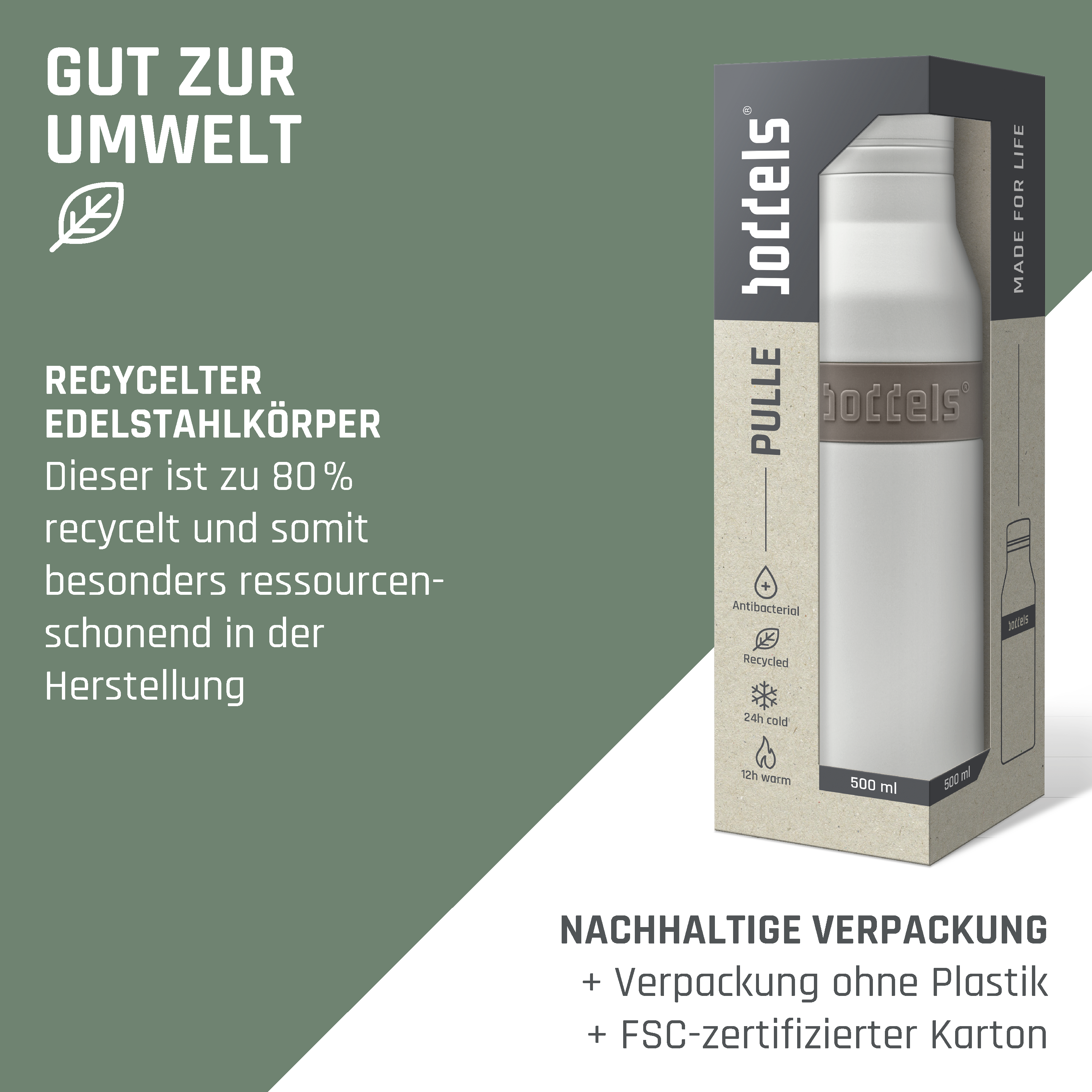 Trinkflasche PULLE 500ml